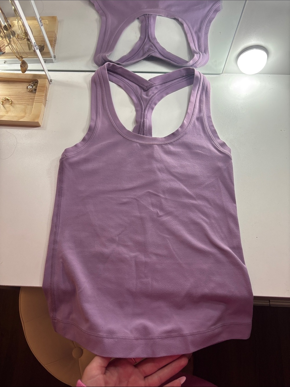 lululemon athletica Lavender Racerback Tank Top